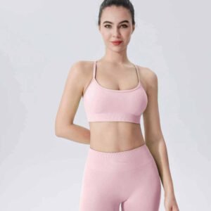 Adjustable Velcro Straps Sports Bra for Women RUXI uk1696