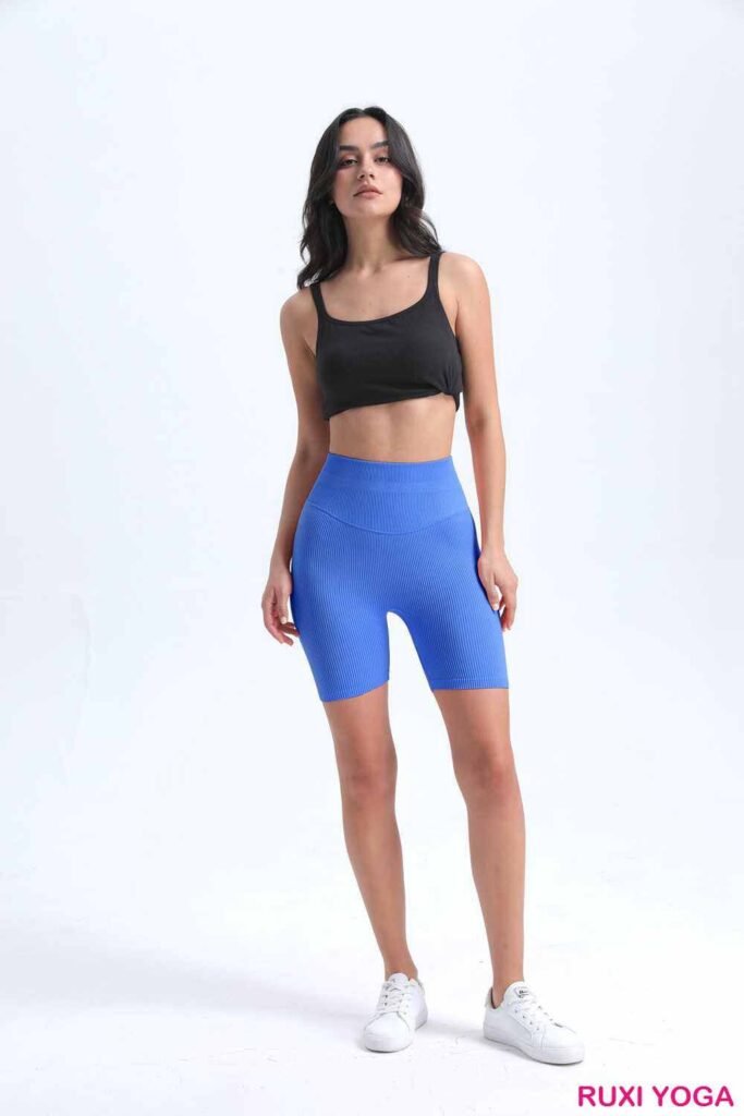 Beige Gym Shorts Comfortable Athletic Wear RUXI uk2259