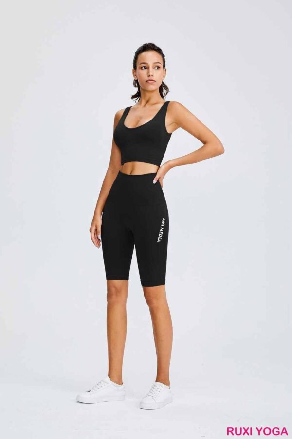 Comfort Fit Yoga Pants Easy Pull Down Design RUXI uk1121