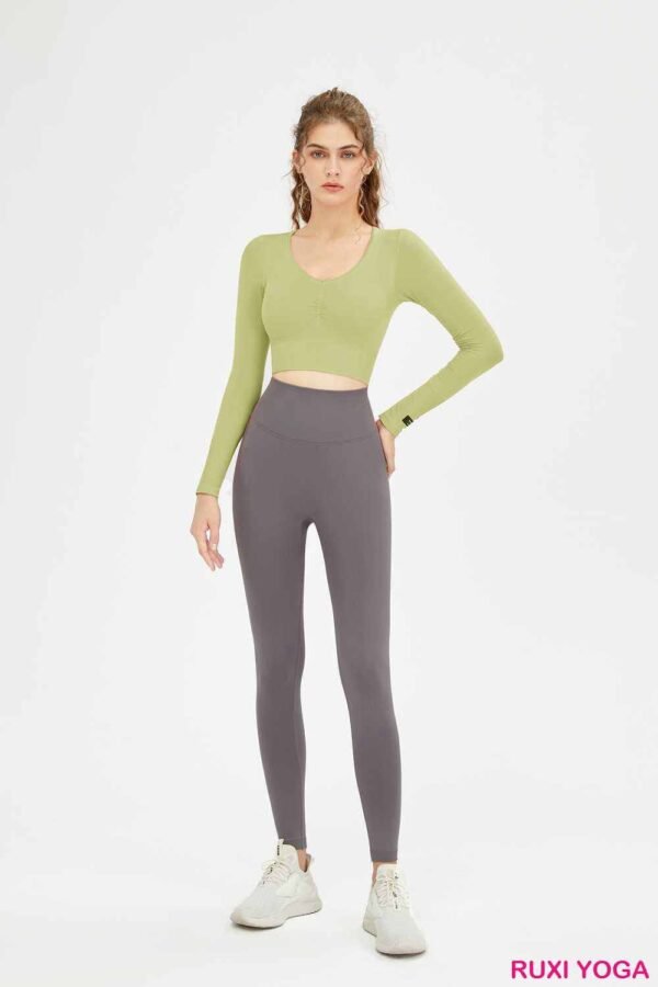 Cozy Fleece Lined Leggings with Side Pockets RUXI uk588