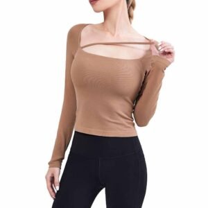 Criss Cross Front High Support Sports Bra RUXI uk1765