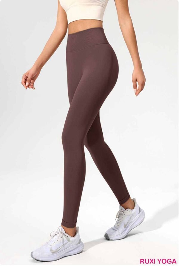 Elegant Beige Flare Leggings for Effortless Style RUXI uk298