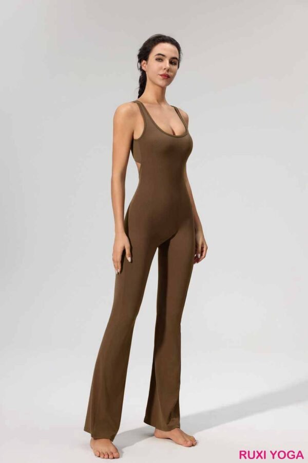 Flare Yoga Pants High Waist Stretch Leggings RUXI uk491