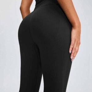Fold Over Flare Pants for All Day Comfort RUXI uk727