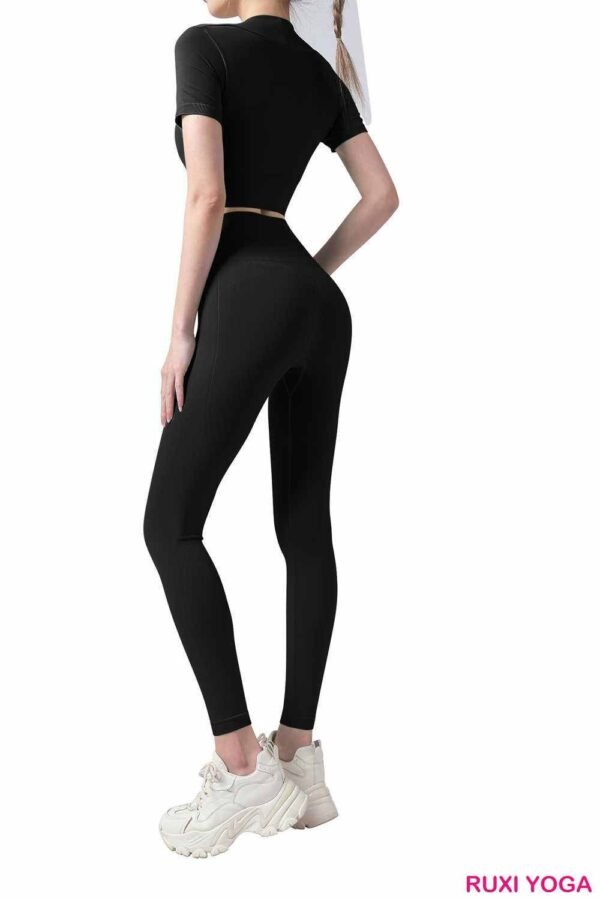 Fold Over Waist Yoga Pants for Comfort and Flexibility uk327
