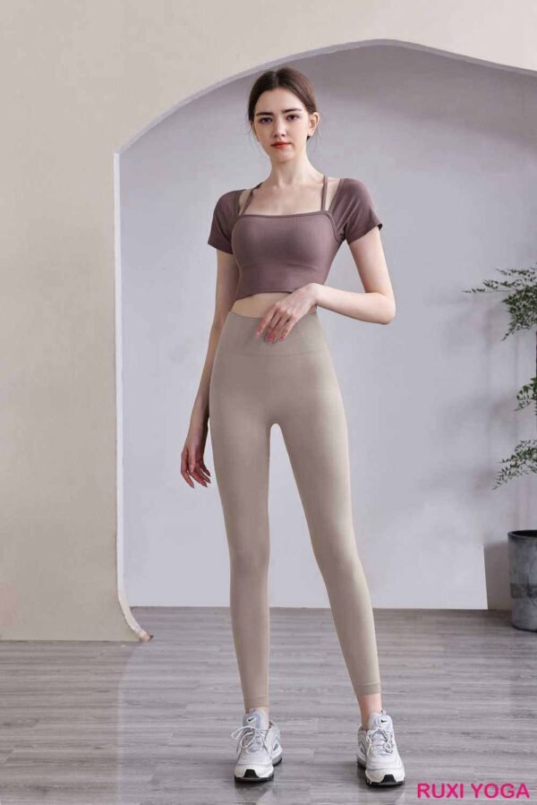 Green Flare High Waist Yoga Pants RUXI uk739