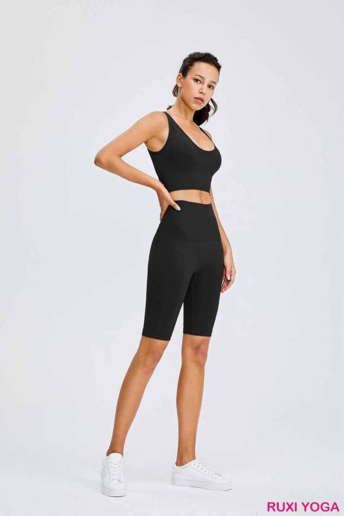 High Waisted Gym Cycling Shorts for Women RUXI uk3797