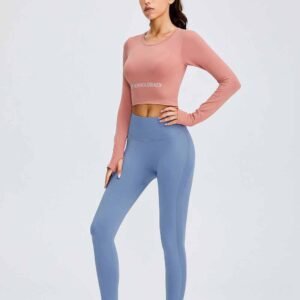 Maroon High Waist Yoga Leggings RUXI uk1012