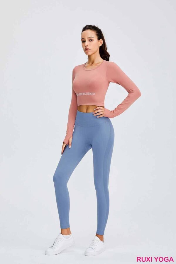 Maroon High Waist Yoga Leggings RUXI uk1012