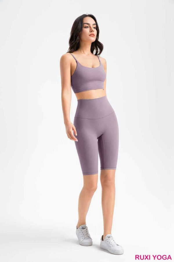 Navy Blue Yoga Pants with Pockets RUXI uk1173