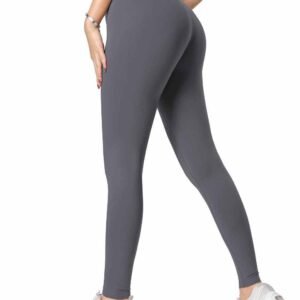 Olive Green High Waist Workout Leggings RUXI uk516