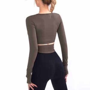 Seamless Crop Top and Yoga Pants Set RUXI uk1048