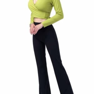 Ultimate Comfort All Black Yoga Pants RUXI uk1354