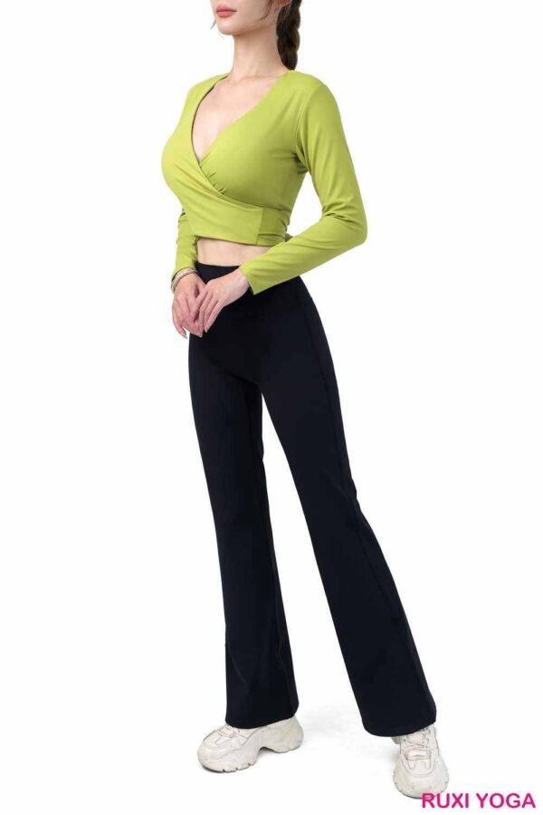 Ultimate Comfort All Black Yoga Pants RUXI uk1354