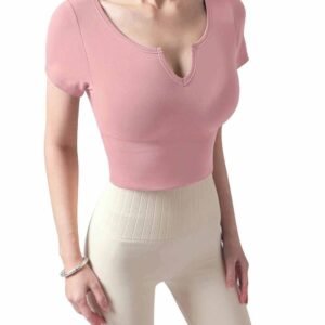 White Womens Sports Crop Top Sleeveless RUXI uk1443