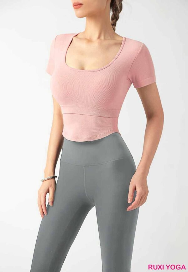 Womens Sports Crop Top for Active Wear RUXI uk1840